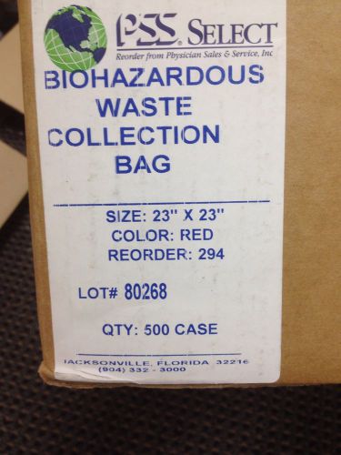 Biohazardous Waste Collection Bag 500 Case