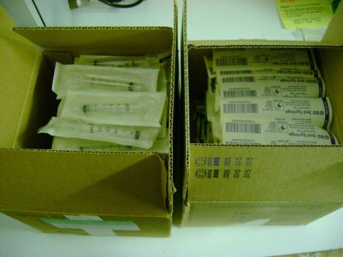 2 Boxes BD 3ml Disposable Latex-Free Syringes Luer-Lok Tip 309585