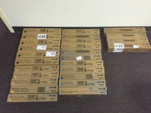 Lot of 22 new genuine xerox toner 006r01391 006r01392 006r01393 006r01394 7435 for sale