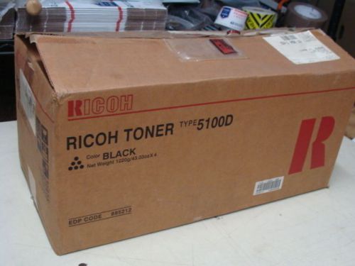 Box of 4x * GENUINE Ricoh Type 5100D AFICIO 550/650 Toner Carton