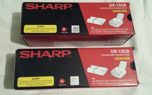 2 Genuine Sharp UX-15CR fax machine imaging film  new in box