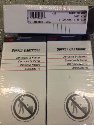 KROY Label Printing 1&#034; Tape 3 Boxes