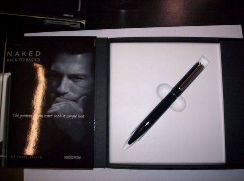 Inoxcrom Ballpen NAKED Design Matt Black in Gift Box