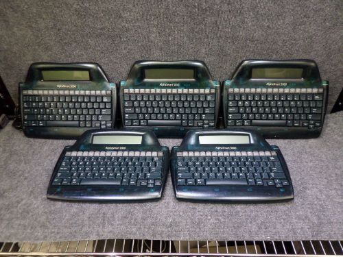 Lot of 5 AlphaSmart 3000 Portable Word Processor