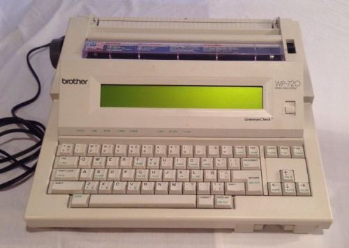 BROTHER  MODEL WP-720 WORD PROCESSOR W/ GRAMMAR CHECK LCD SCREEN WORKING