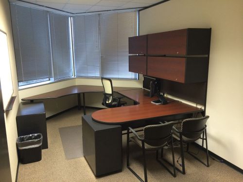 Haworth private executive office modular desk  suites budget price $795 ea! for sale