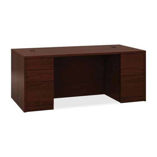 The hon company hon105890nn 10500 series wood mahogany laminate office desking for sale