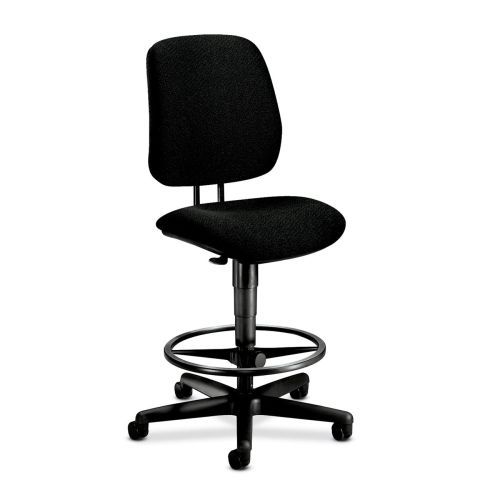 Hon 7705 pneumatic task stool - olefin black seat - urethane for sale