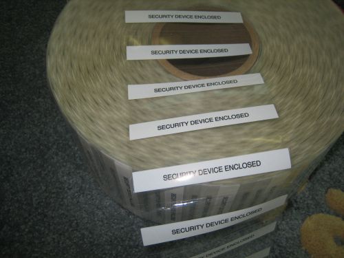 1000 Labels/Roll Security Device Enclosed Label  4&#034; x1 5/16&#034;,Sale