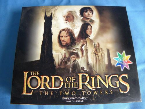 Lord of the Rings The Two Towers 2004 Daily Calendar Still Sealed on Inside