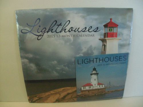 Lighthouses 2015 Wall &amp; Mini Wall Calendar  - New &amp; Sealed - Makes A Great Gift!
