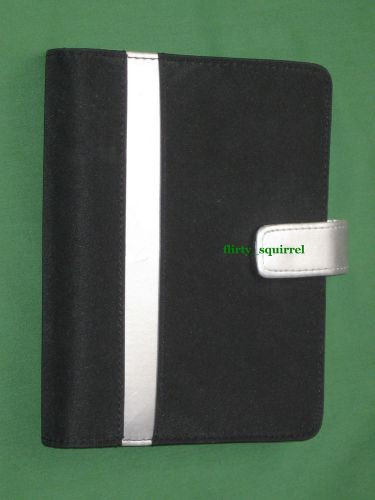 COMPACT ~1&#034;~ NYLON &amp; SILVER S-LEATHER Franklin Covey 365 Planner ORGANIZER Sport