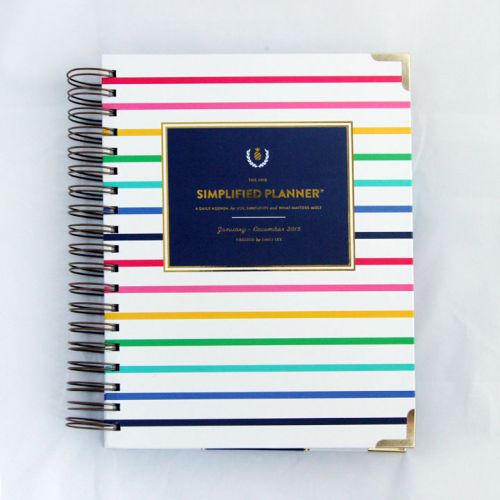 Emily Ley 2015 Simplified Planner Daily Edition - Happy Stripe