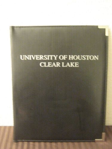 Leather Portfolio Type Folder, University of Houston, Clear Lake. NICE!