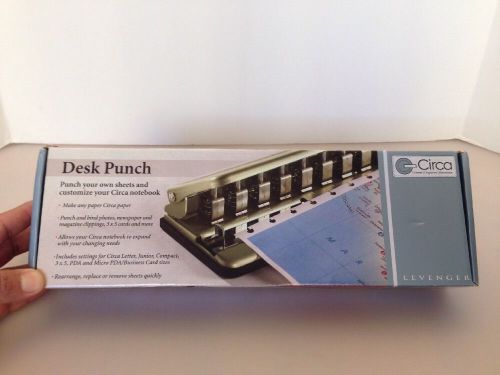 Circa Desk Punch Excellent Condition With Extra Dividers &amp; Covers Levenger Model