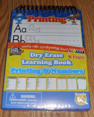 New Dry Erase Learning Book-Printing Numbers &amp; Doodles Travel Book Education