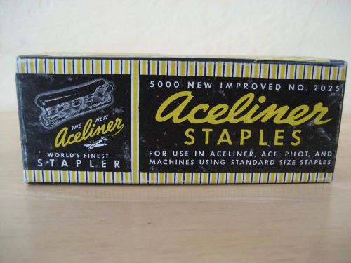 Genuine staples Ace Aceliner 502 Vintage in BOX  of 5000 refill #2025 NICE!