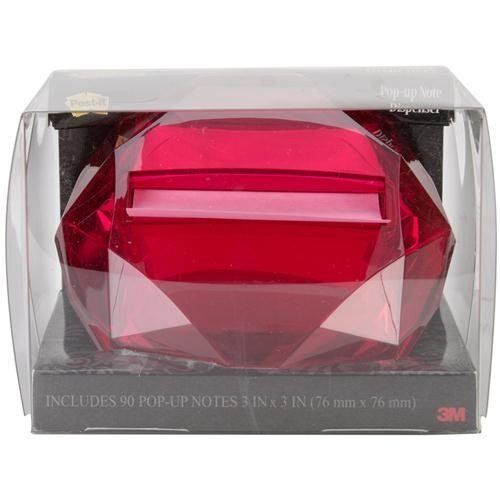 Post-it Pop-up Glistening Diamond Notes Dispenser - 3&#034; X 3&#034; - Holds 45 (dia330r)