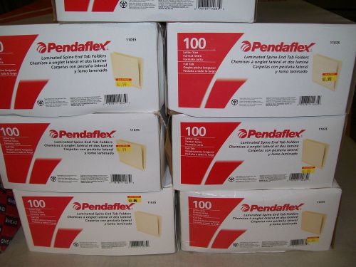 Pendaflex 11035 Laminated End Tab File Folders-Full Tab-Letter Size-Manila (100)