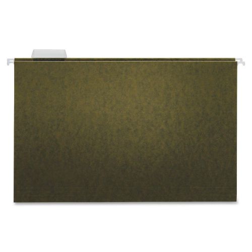 000065  Globe-Weis Hanging File Folders, 1/5 Cut Clear Tab, Legal Size, Green