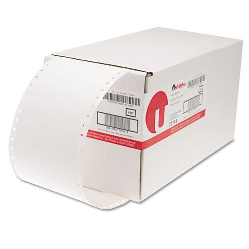 Dot matrix printer labels, 1 across, 1-15/16 x 4, white, 5000/box for sale