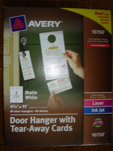 AVERY DOOR HANGER WITH TEAR-AWAY CARDS 16150