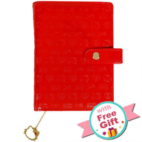 2015 hello kitty 6-rings schedule boook agenda planner weekly embossing red for sale