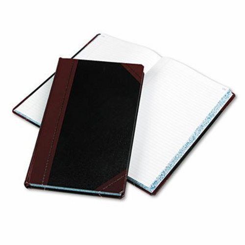 Record/Account Book, Black/Red Cover, 300 Pages, 14 1/8 x 8 5/8 (BOR9300R)