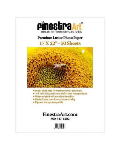 17&#034; x 22&#034; finestraart.com premium luster photo paper 50 sheets for sale