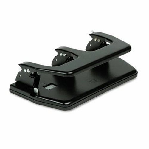 Master 20-Sheet 3-Hole Punch, Oversized Handle, 9/32&#034; Holes, Steel, Blk (MATMP3)