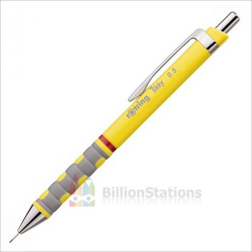Automatic Clutch / Mechanical Pencil 0.5 mm. Handle Yellow Rotring Ticky.
