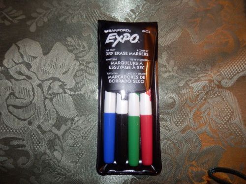 EXPO Fine Point 4 Color Set Dry Erase Markers