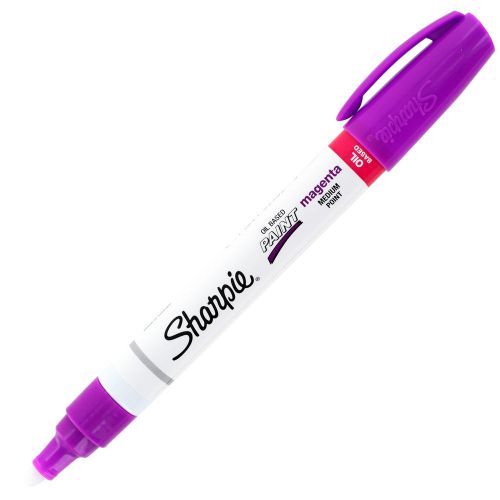 Sharpie oil-based paint marker, medium point, magenta ink, pack of 12 for sale