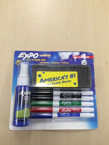 Expo Dry Erase Set 80675 Intense Colors Low Odor Ink Fine Tip Markers