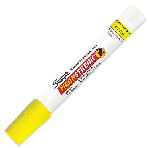 Sharpie Mean Streak Permanent Marking Stick Pen Yellow Box of 12 Markers