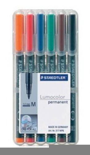 Staedtler Lumocolor Permanent Pen Medium Point 8 Count Set