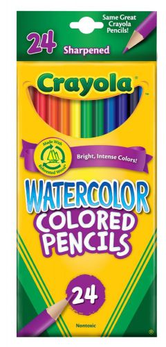 NEW Crayola 24ct Watercolor Colored Pencils