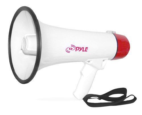 NEW Pyle PRO Lightweight LOUD Bullhorn/Megaphone/Siren
