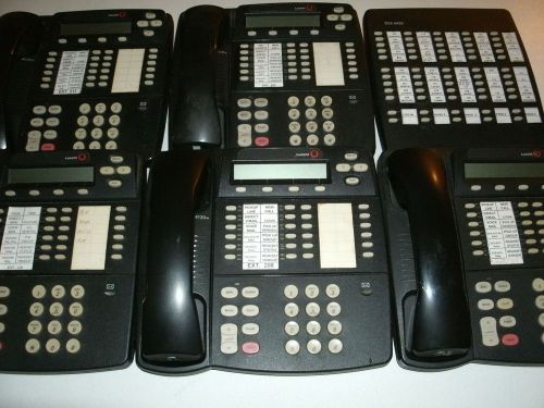 6 X Lot Avaya Business Office Phone 5ct 4412D+ and 1ct DSS 4450
