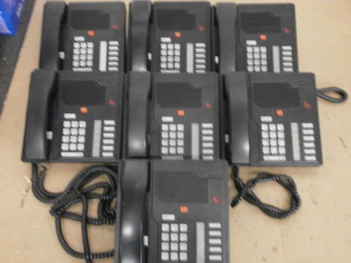 LOT OF 7 MERIDIAN NORTEL NT2K05GA03 M2006 DISPLAY BUSINESS PHONE 6 BUTTON T6*S1