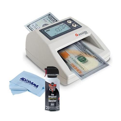 Cassida 3300 CAD Automatic Counterfeit Detector W/ Microfiber Cloth, Dust off JU