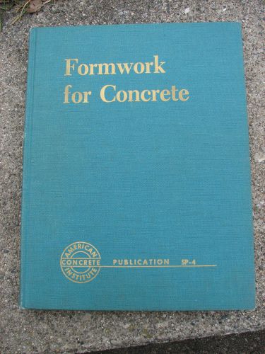 Formwork for Concrete1966 Edition