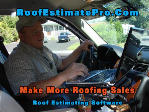 Roof estimating software - helps salespeople close more roofing sales on cd for sale