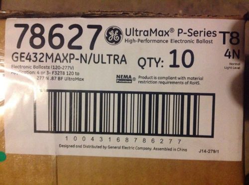 LOT OF 10 GE432MAXP-N/ULTRA Ballast