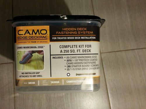 New camo edge deckpac 345104 w/ marksman edge tool 875 1-7/8&#034; deck screws for sale
