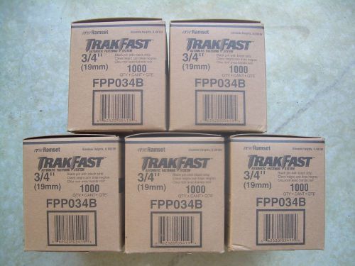 5000 itw ramset trakfast tf1100 tf1200 3/4&#034; concrete pins fpp034b with fuel for sale