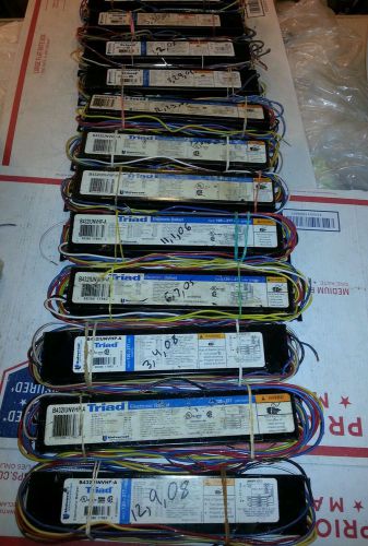 Triad ballasts 4 lamp used ***set of 12***  120/277v for sale