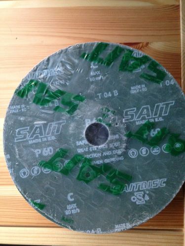 Italian SAIT 7&#034; Resin Fiber Sanding Discs for Marble, Granite 60 GRIT 25PCS