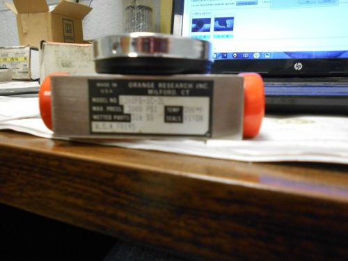 New orange research differential pressure gauge 1201pg-1c-2l for sale