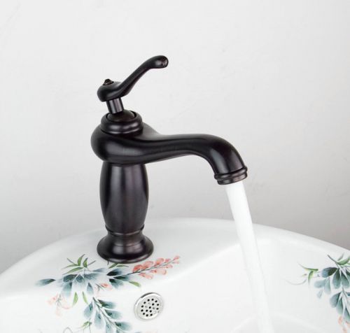 Single Waterfall Bathroom Basin Sink Mixer Tap Faucet Oil Rubbed Bronze YF-733